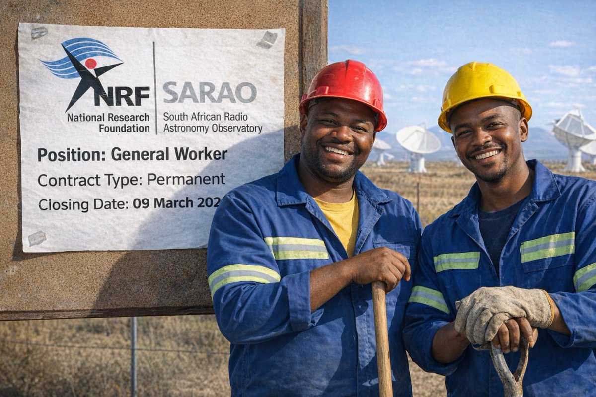 NRF/SARAO Recruiting General Workers – Exciting 25 Career-Boosting Opportunities You Can’t Miss